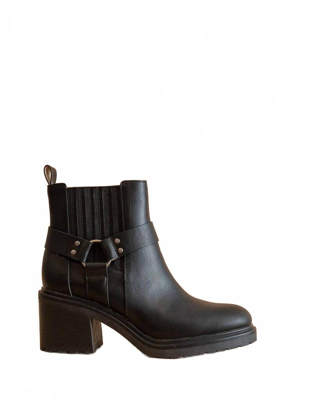 NEW OASIS SOCIETY women's the jayden motorcycle fall bootie in black